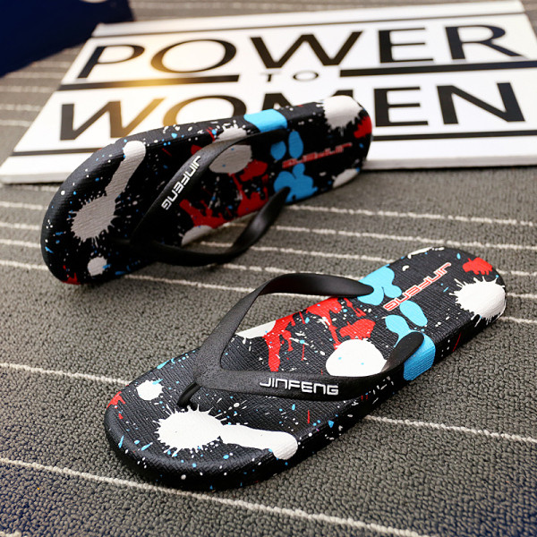 Värvilise talla ja kirjaga vabaaja meeste varvassussid