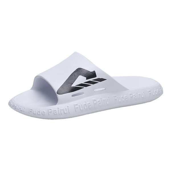 Papuci casual barbati cu talpa plata si aplicatie