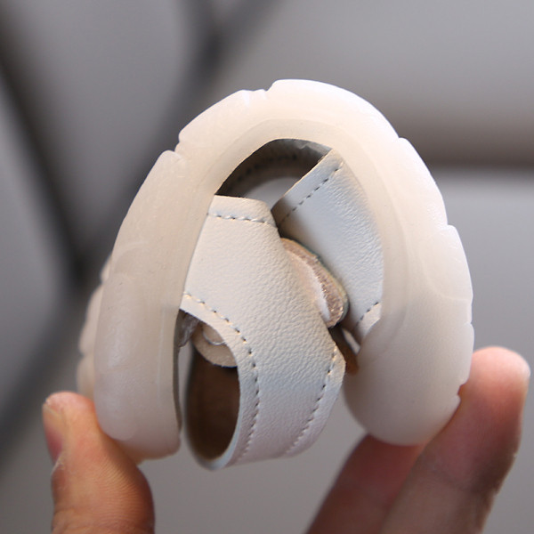 Bērnu sandales meitenēm no eko ādas ar lentīti