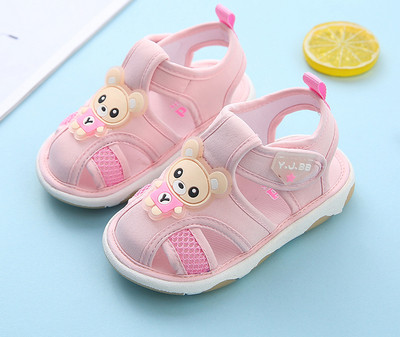Бебешки нехлъзгащи се сандали с лепенки за момичета и момчета