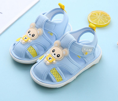 Бебешки нехлъзгащи се сандали с лепенки за момичета и момчета