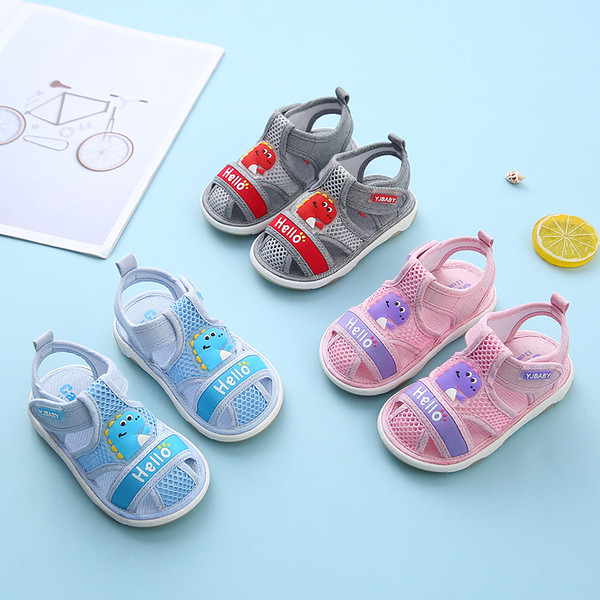 Бебешки нехлъзгащи се сандали с лепенки за момичета и момчета