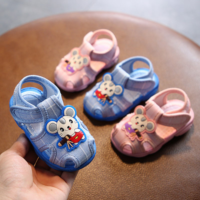 Бебешки сандали с 3D елемент за момчета и момичета