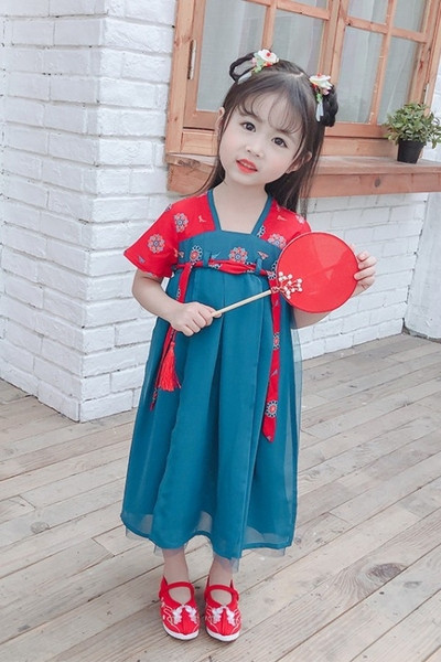 Rochie pentru copii cu maneca scurta si curea