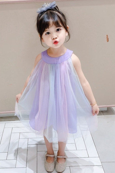 Rochie modernă din tul pentru copii