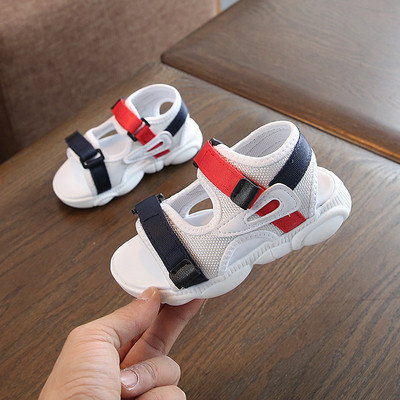 Ikdienas bērnu sandales meitenēm ar raupju zoli