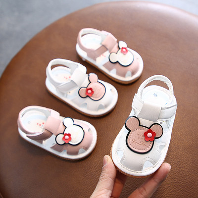 Model nou de sandale din piele bebelusi pentru fete