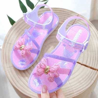 Bērnu gumijas sandales meitenēm ar lentīti