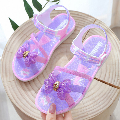 Bērnu gumijas sandales meitenēm ar lentīti