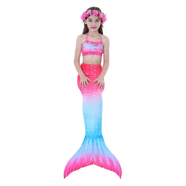 Trijų dalių maudymosi kostiumėlis - undinės tipo