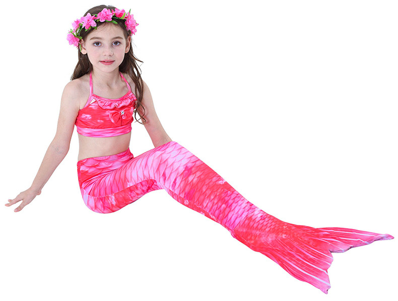 Trijų dalių maudymosi kostiumėlis - undinės tipo