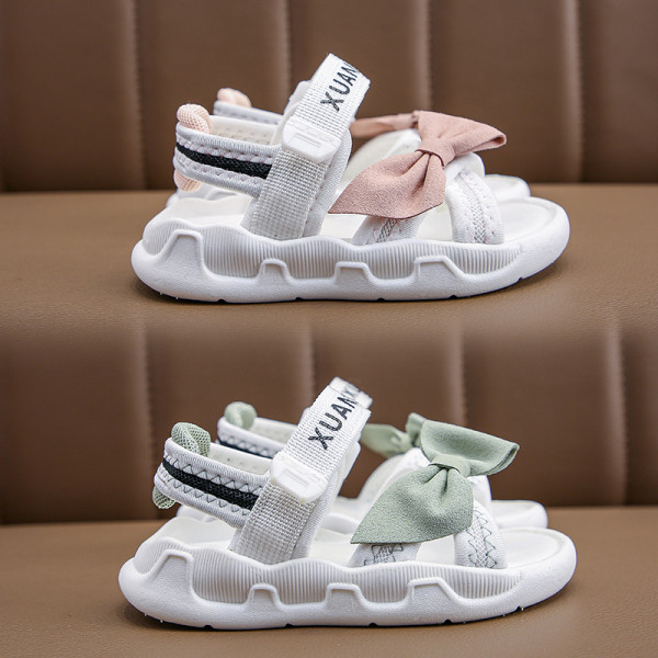 Casual παιδικά σανδάλια για κορίτσια με κορδέλα