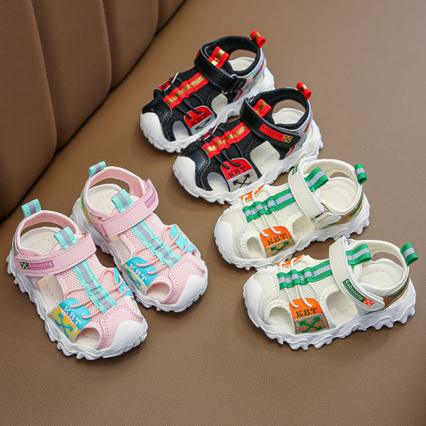 Sandale sport copii pentru fete cu autocolante