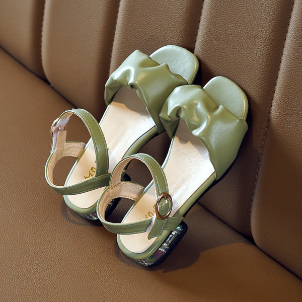 Stilīgas bērnu sandales meitenēm ar satīnu