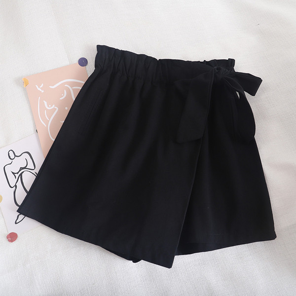 Ikdienas sieviešu bikses ar elastīgu jostasvietu un saites