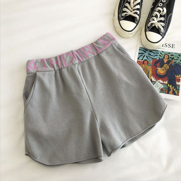 Pantaloni casual dama cu inscriptie si buzunare