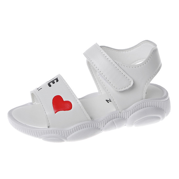 Mūsdienīgas bērnu sandales meitenēm ar uzrakstu