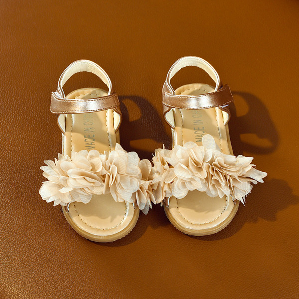 Mūsdienīgas bērnu sandales meitenēm ar plakanām zolēm