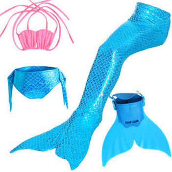 Dječji kupaći kostim s repom sirene s perajom