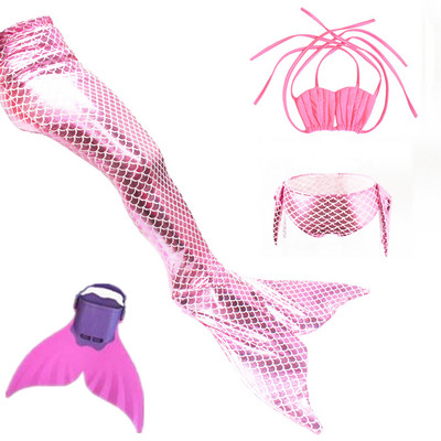 Dječji kupaći kostim s repom sirene s perajom