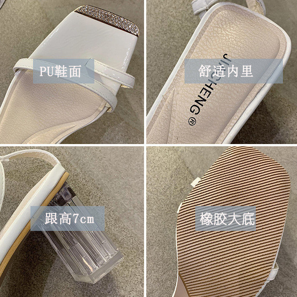 Naiste kandilise madala kontsaga lakknahast sandaalid