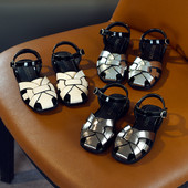 Stilīgas bērnu sandales meitenēm no eko ādas