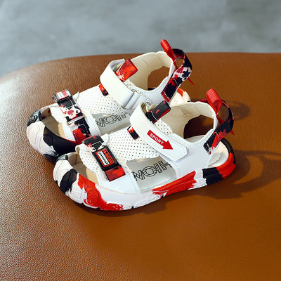 Ikdienas bērnu sandales ar krāsainām zolēm piemērotas zēniem un meitenēm