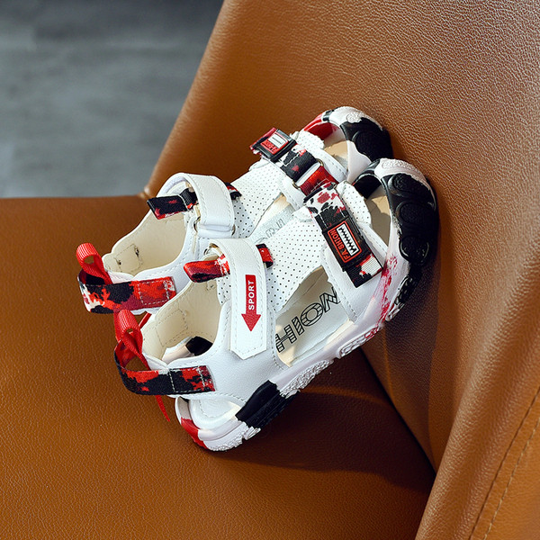 Ikdienas bērnu sandales ar krāsainām zolēm piemērotas zēniem un meitenēm