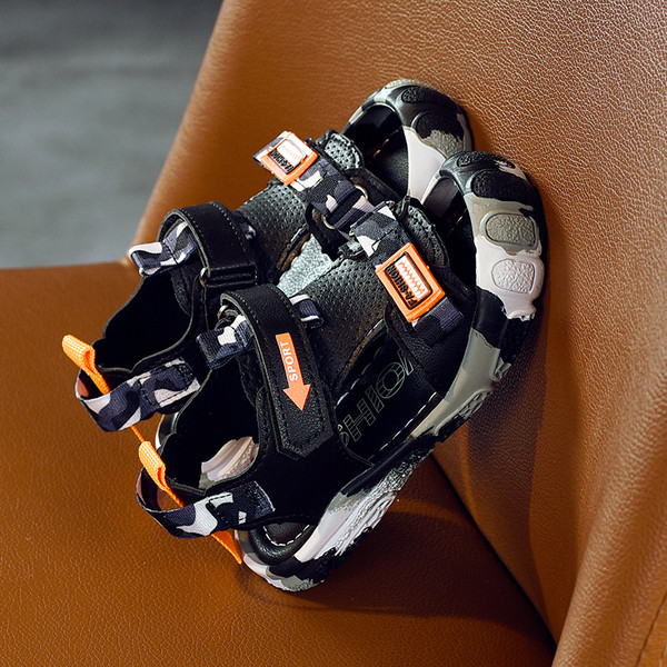 Ikdienas bērnu sandales ar krāsainām zolēm piemērotas zēniem un meitenēm