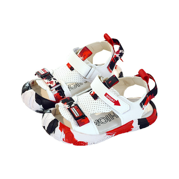 Ikdienas bērnu sandales ar krāsainām zolēm piemērotas zēniem un meitenēm