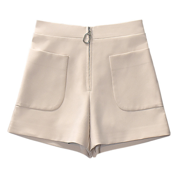 Pantaloni scurti moderni model lat cu fermoar