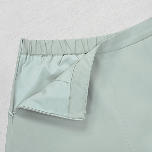 Pantaloni scurți de șifon de damă cu talie înaltă