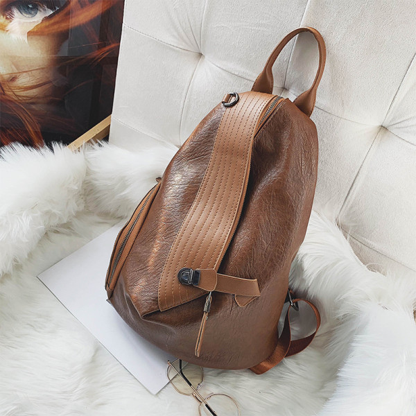 Sieviešu ikdienas mugursoma no eko ādas