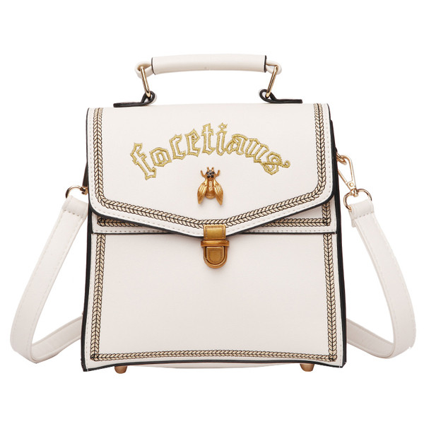 Moderna sieviešu mugursoma ar uzrakstiem