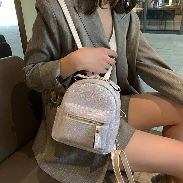 Modern női mini hátizsák cipzárral