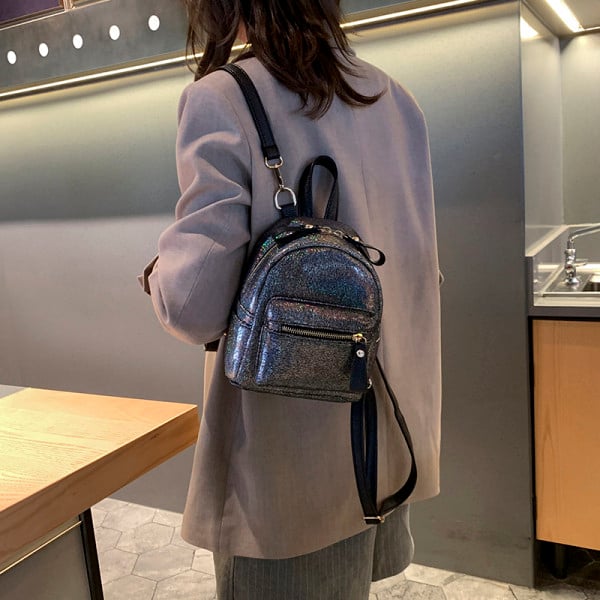 Modern női mini hátizsák cipzárral