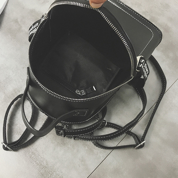 Sieviešu moderna mini mugursoma ar uzrakstiem