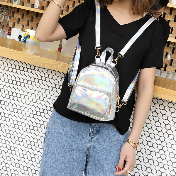 Pašreizējā sieviešu mini mugursoma ar priekšējo kabatu