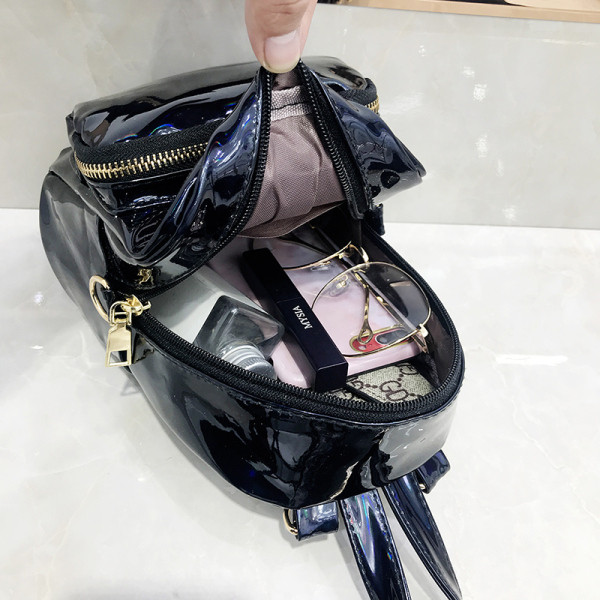 Pašreizējā sieviešu mini mugursoma ar priekšējo kabatu