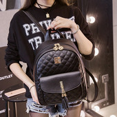 Ikdienas sieviešu mugursoma ar pušķi