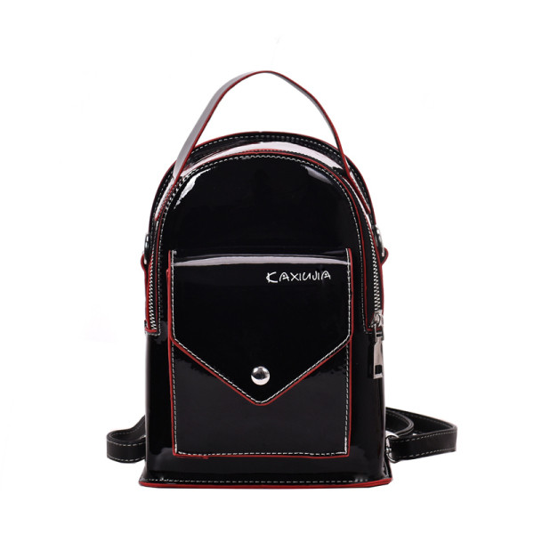 Moderna sieviešu mini mugursoma ar priekšējo kabatu