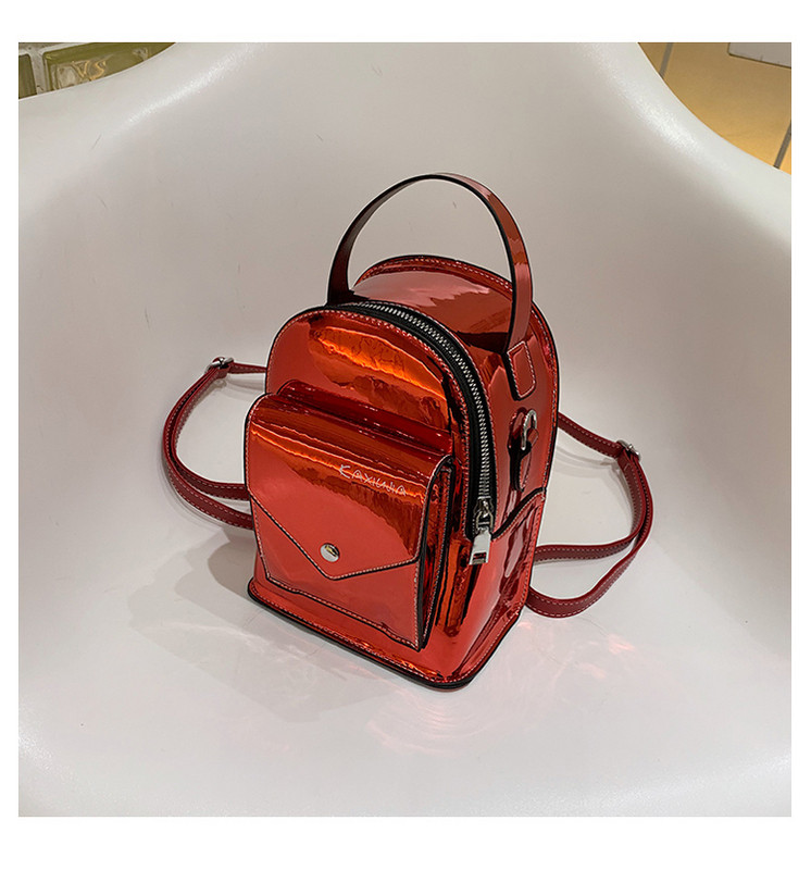 Moderna sieviešu mini mugursoma ar priekšējo kabatu