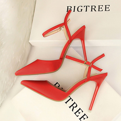 Stilīgas sieviešu sandales ar 10,5 cm augstu papēdi