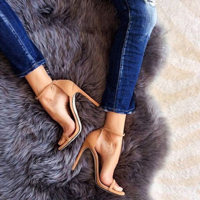 Sandale elegante de dama cu toc inalt de 11 cm