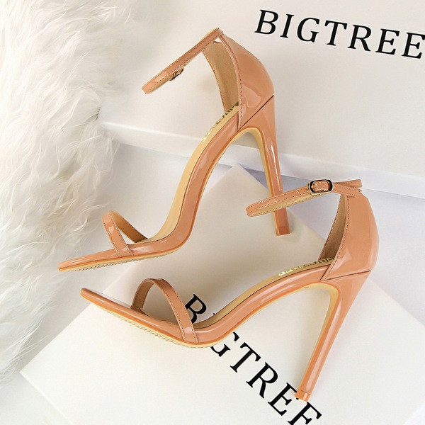 Sandale elegante de dama cu toc inalt de 11 cm