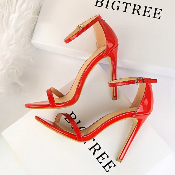 Sandale elegante de dama cu toc inalt de 11 cm