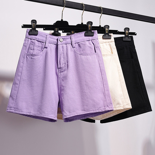 Īsi sieviešu džinsi ar augstu vidukli un izmēru līdz 5XL