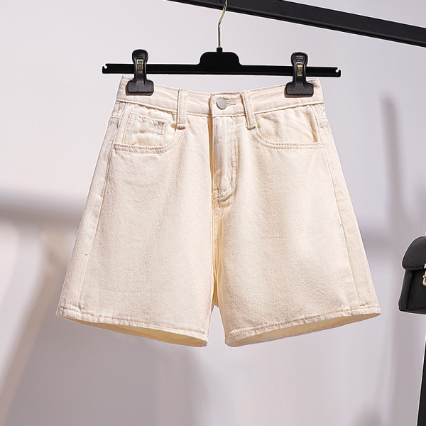 Īsi sieviešu džinsi ar augstu vidukli un izmēru līdz 5XL