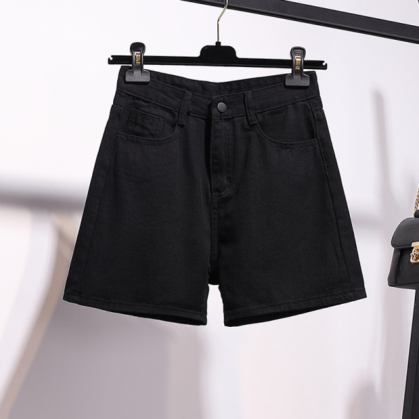 Īsi sieviešu džinsi ar augstu vidukli un izmēru līdz 5XL