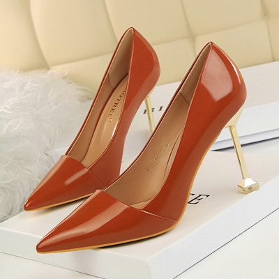 Stilīgi sieviešu apavi ar augstu plānu 9,5 cm papēdi - smails modelis